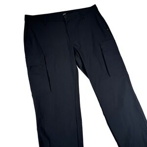 Vuori Mens Meta Cargo Pants Black V451 Size 36